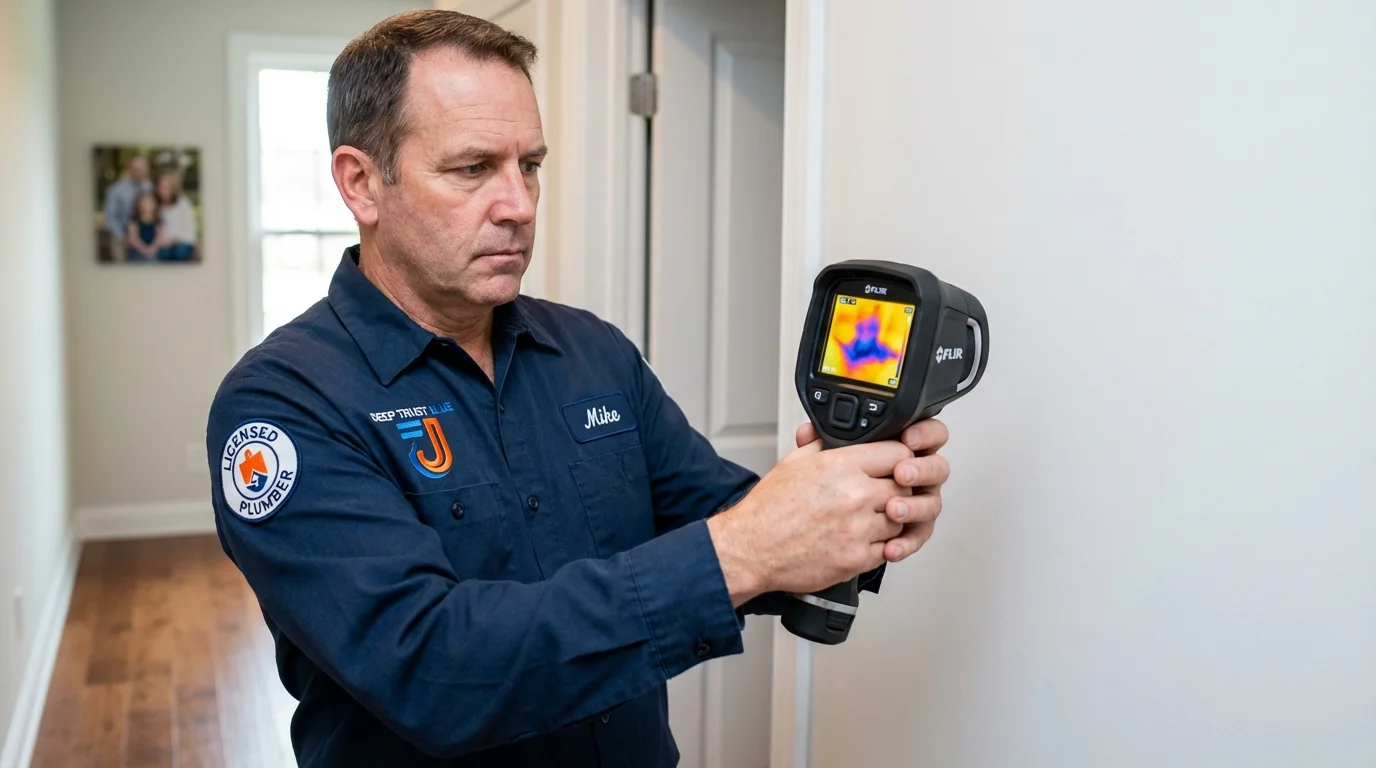Thermal imaging leak detection by Johns Plumbing LLC in Random Lake